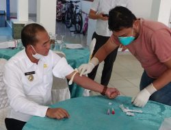 Forkopimda Kabupaten Bangka Jalani Pengecekan Darah Sebelum Divaksin