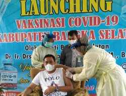 Wakil Ketua DPRD Basel Samson Orang Pertama Disuntik Vaksin Sinovac Covid-19