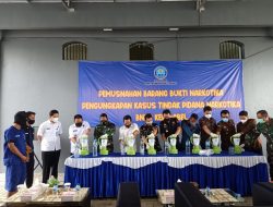 BNNP Babel Musnahkan 2 Kg Sabu Senilai Rp4 Miliar