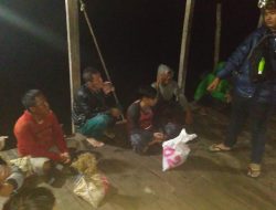 Ditpolairud Polda Babel Ringkus 4 Penambang TI Selam Ilegal di Laut Toboali