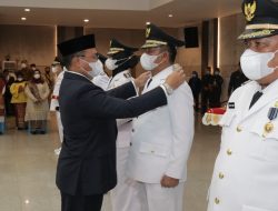 Tiga Bupati dan Wakil Bupati Babel Terpilih Dilantik Secara Hybrid