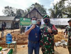 Kodim 0431/Babar-PT Timah Bangun Rumah Layak Huni di Dua Desa