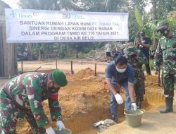 Berkat PT Timah-Kodim 0431/Babar, Rumah Tidak Layak Huni Menjadi Layak Huni