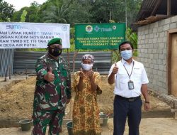 PT Timah Bersama Kodim 0431/Bangka Barat Renovasi Rumah Asma