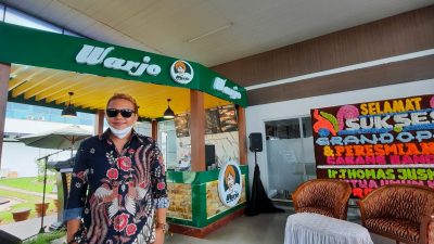 Warjo Buka Cabang di Bandara Depati Amir, Owner : Ini Cita-Cita Kami Ingin Naik Kelas