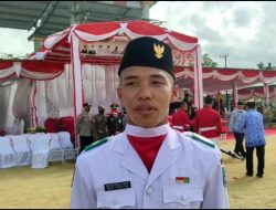 Hafiz Bangga Jadi Pengibar sang Saka di Bangka Barat