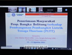 73 Persen Masyarakat Setuju Pendirian Pembangkit Listrik Tenaga Thorium di Babel
