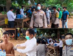 Polsek Lepong Gandeng Nakes Jemput Bola Vaksinasi Massal di Kebun Warga Tanjung Sangkar