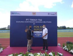 Dukung Atlet PON Papua, PT Timah Sumbang 1,4 Miliar