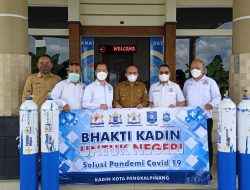 Pemkot Pangkalpinang Terima 10 Tabung Oksigen dari Kadin Babel