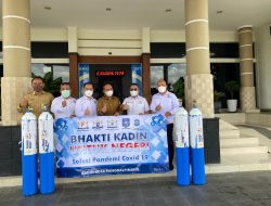 Penyaluran Bantuan Oksigen Bentuk Pengabdian Kadin untuk Masyarakat