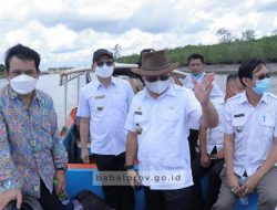 Matangkan Rencana Pengendalian Banjir, Gubernur Babel Susuri Sungai Kurau