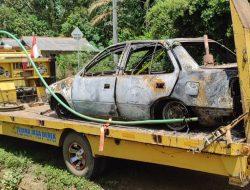 Usai Mengisi BBM, Mobil Rajuni Terbakar, Diduga Korsleting Listrik