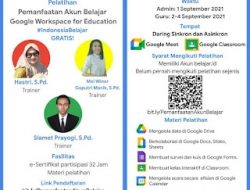 Dinas Pendidikan Bangka Tengah Adakan Pelatihan Pemanfaatan Akun Belajar Bagi Guru dan Tenaga Kependidikan