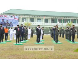 HUT ke-76 TNI, Gubernur Erzaldi: Terus Bersinergi dan Berkonsolidasi Mengawal Keutuhan NKRI