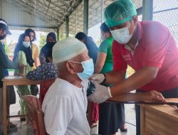 Giliran Desa Bencah Terima Program Vaksinasi Gotong Royong dari PT Timah Tbk