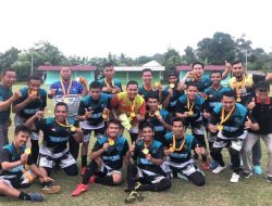 Meriahkan HGN Ke-76, PGRI Pangkalanbaru FC Sabet Juara 1 Turnamen Bola se-Bateng