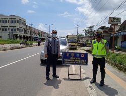 Tak Pakai Masker, Puluhan Pengendara Terjaring Razia Satlantas Polres Bangka