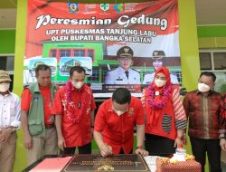 Peduli Kesehatan Masyarakat Pulau Lepar, Pemkab Basel Resmikan Gedung UPT Puskesmas