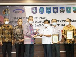 Pemprov Babel Raih Penghargaan Capaian Indeks MCP 2021 dari KPK RI