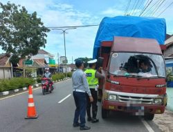Disperkimhub dan Satlantas Polres Bateng Gelar Razia Kendaraan Bermotor