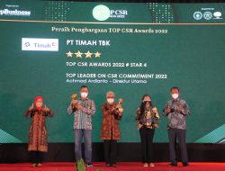 PT Timah Tbk Sabet Dua Penghargaan dalam Ajang TOP CSR Awards 2022