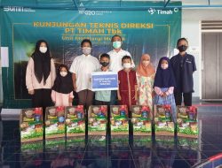 Bulan Ramadan, PT Timah Santuni Ratusan Anak Yatim di Bangka Barat