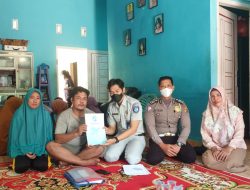 Jasa Raharja Babel Serahkan Santunan Korban Kecelakaan di Desa Belo Laut Bangka Barat