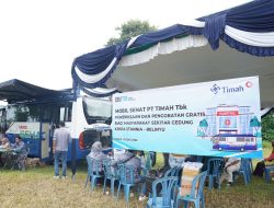 Bulan Bakti PT Timah Tbk, Hadirkan Pemeriksaan Kesehatan Gratis di Mobil Sehat untuk Warga Belinyu