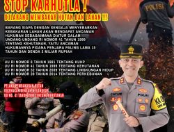 Pelaku Karhutla Terancam Bisa Terancam Pidana!