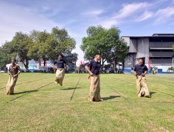 Semarak HUT ke 46 PT Timah Tbk di Unit Metalurgi Muntok, Karyawan Ikuti Lomba Permainan Tradisional