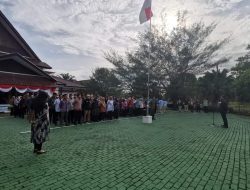 Pimpin Apel Pagi Pegawai, Plt Ketua DPRD Babel Ingatkan Disiplin dalam Bekerja