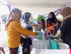 Semarak Menyambut HUT ke 77 RI, IIKT Muntok Gelar Bazar UMKM Hingga Permainan Tradisional