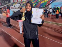Nie Anggelani Sumbang Medali Emas di Ajang Kejurnas Atletik 2022