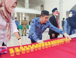 Pasca Upacara HUT ke 77 RI di Pemkab Basel, Seluruh PNS Tes Urine Mendadak