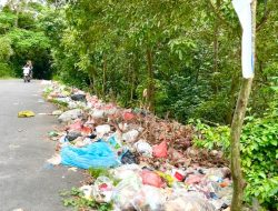 Sampah Berserakan di Pinggir Jalan Menuju Tempat Wisata, Liana Tirta Andalusia Minta OPD Terkait Bertindak