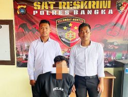 Rudapaksa Anak Dibawah Umur, AD Diringkus Tim Kelambit Polres Bangka