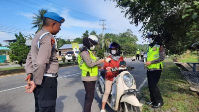 Sebanyak 89 Pengendara Ditilang Satlantas Babar