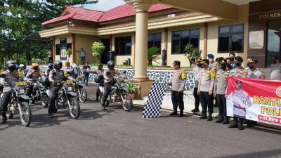 Polres Basel Bagikan Bansos Kepada Masyarakat di 50 Desa dan Tiga Kelurahan