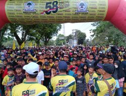 Jalan Sehat HUT Partai Golkar Ke-58 di Bateng Berlangsung Meriah