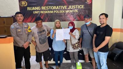 Polsek Muntok Lakukan RJ Kasus Penipuan