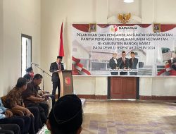 Bawaslu Babar Lantik Sebanyak 18 Orang Panwascam