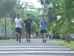 Berolahraga di Kompleks Bukit Baru PT Timah Tbk, Menjaga Kebugaran sekaligus Menikmati Rindangnya Pepohonan