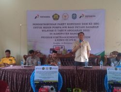 Masyarakat Desa Jada Bahrin Terima Bantuan Paket Mesin dari Bambang Patijaya