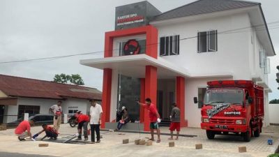 Peresmian Kantor Baru DPC PDI Kota Pangkalpinang Diwarnai Tes Kesehatan hingga Baksos