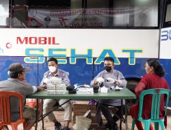 Dekat dan Gratis, Masyarakat Keposang Antusias Datangi Mobil Sehat PT Timah