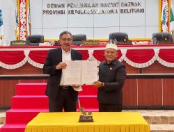 DPRD Babel Paripurna Hasilkan Dua Raperda