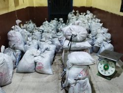 Sebanyak 131 Kampil Seberat 6,9 Ton dan Lima Pelaku Diamankan Ditpolairud Babel