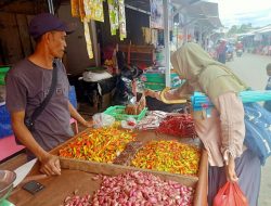 Jelang Nataru, Harga Cabai dan Bawang Alami Kenaikan di Pasar Toboali