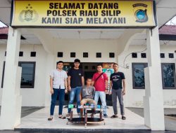 Bawa Sajam dan Curi Alat Bangunan, Rozi Diamankan Polsek Riau Silip